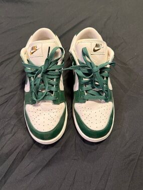 Nike Dunks green and white